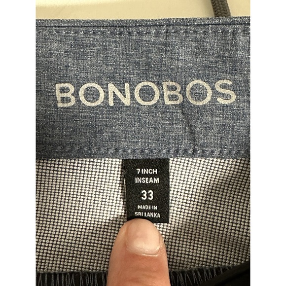 Bonobos, Men's Chinos Cotton 7" Inseam Athletic Fit Chino Shorts, Blue, Size 31 - Picture 4 of 8